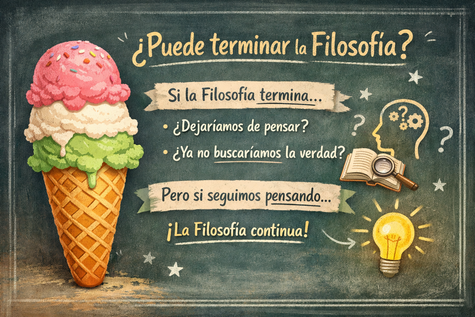 Un helado y el fin de la filosofía